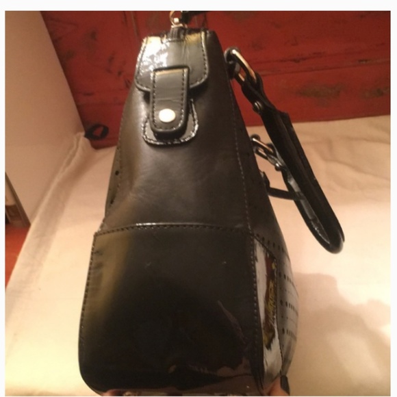 Stuart Weitzman Black Leather Handbag - Picture 6 of 8